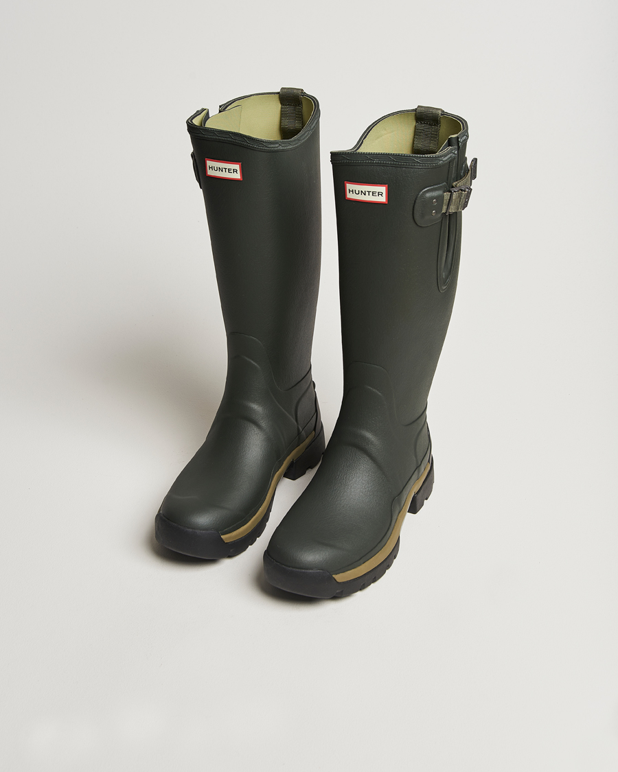 Men | Overshoes & Rubber boots | Hunter | Balmoral Side Adjustable Neo Boot Dark Olive