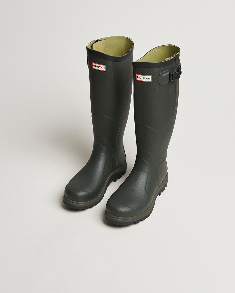 Men | Overshoes & Rubber boots | Hunter | Balmoral Classic Side Adjustable Boot Dark Olive