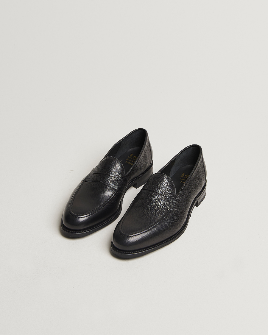 Men |  | Loake 1880 | Imperial Grained Penny Loafer Black