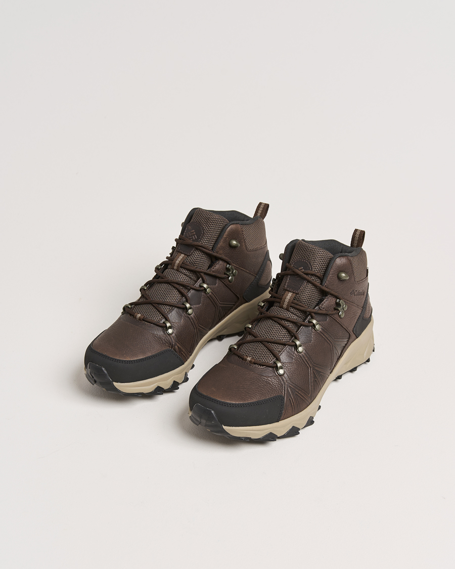 Men | Hiking Boots | Columbia | Peakfreak Mid Outdry Leather Sneaker Cordovan