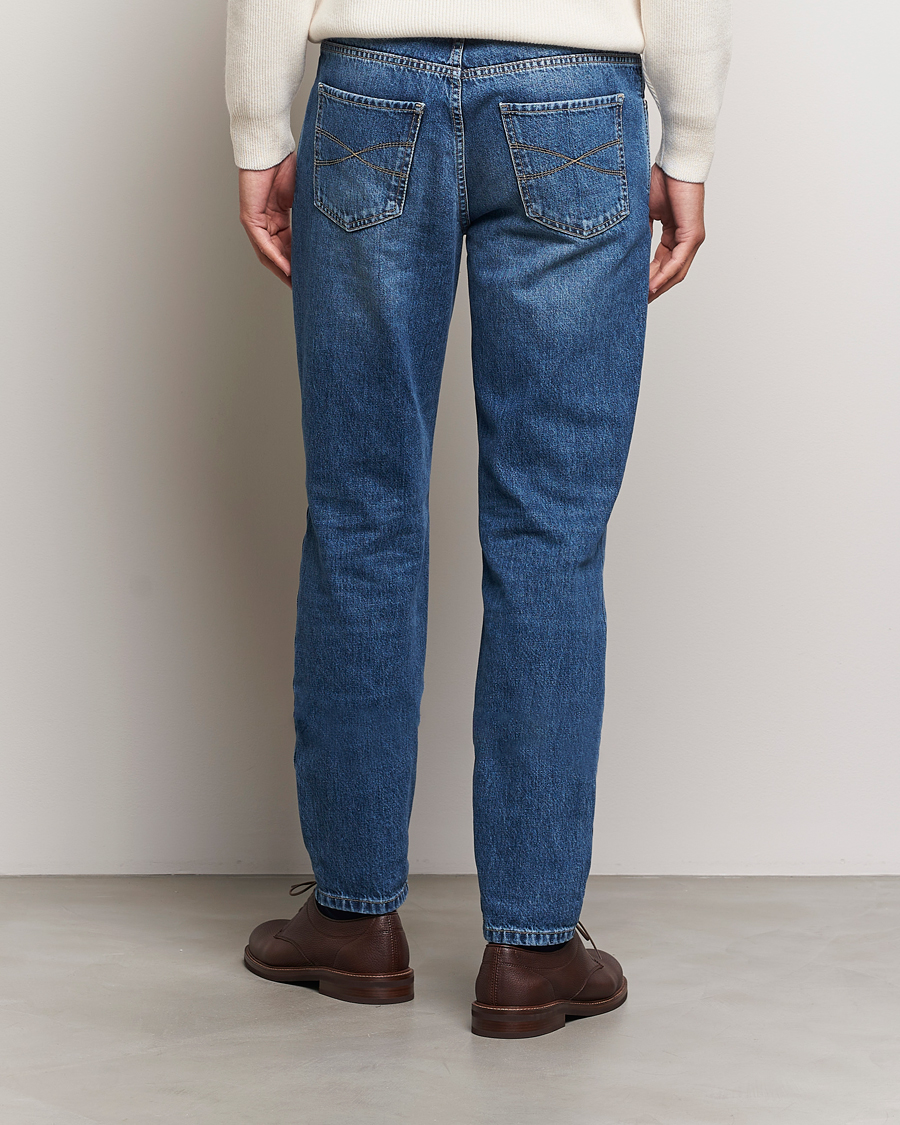 Brunello Cucinelli Traditional Fit Jeans Stone Wash at CareOfCarl.com