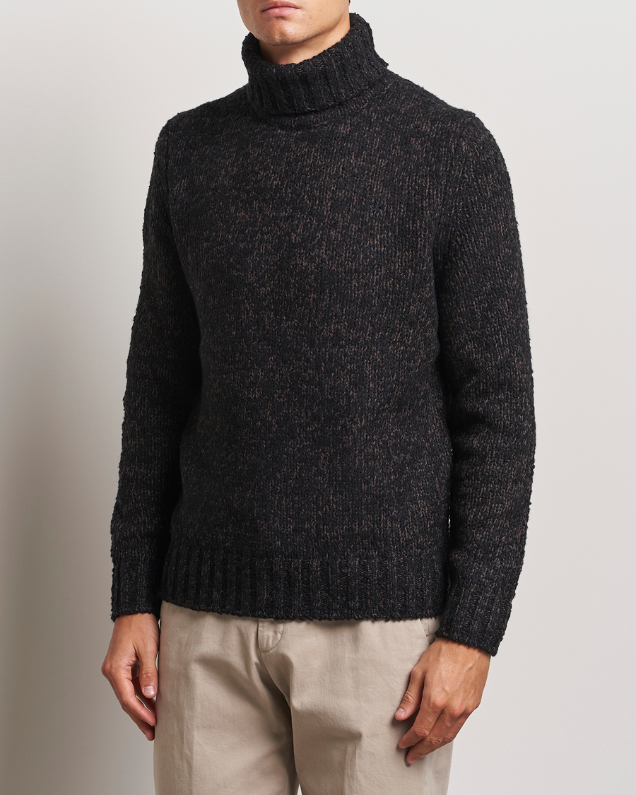 Men |  | Morris | Herbert Heavy Knitted Rollneck Brown