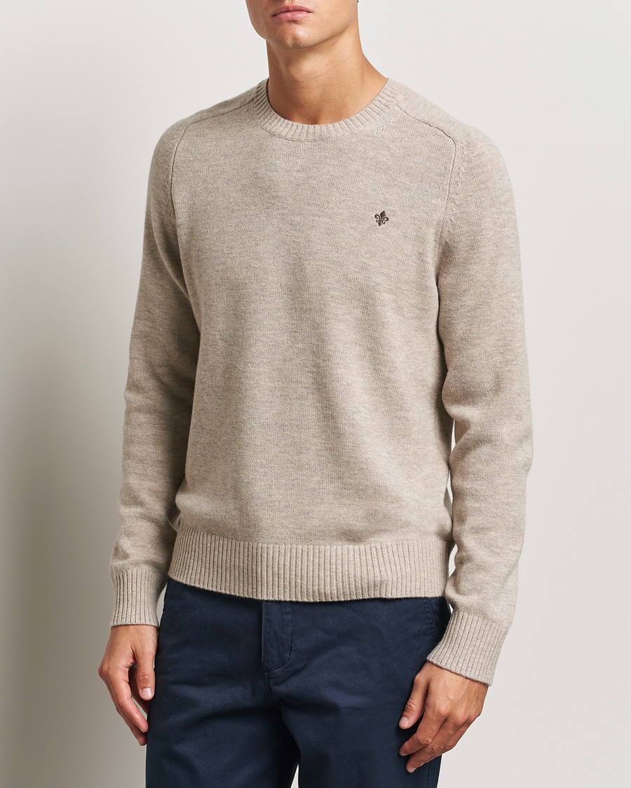 Men |  | Morris | Hertford Merino Crew Neck Khaki