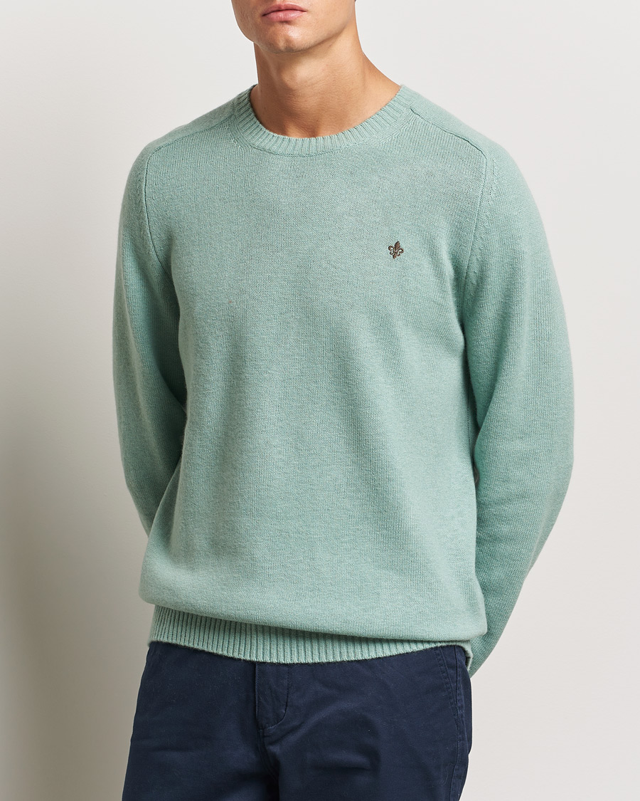 Men |  | Morris | Hertford Merino Crew Neck Green