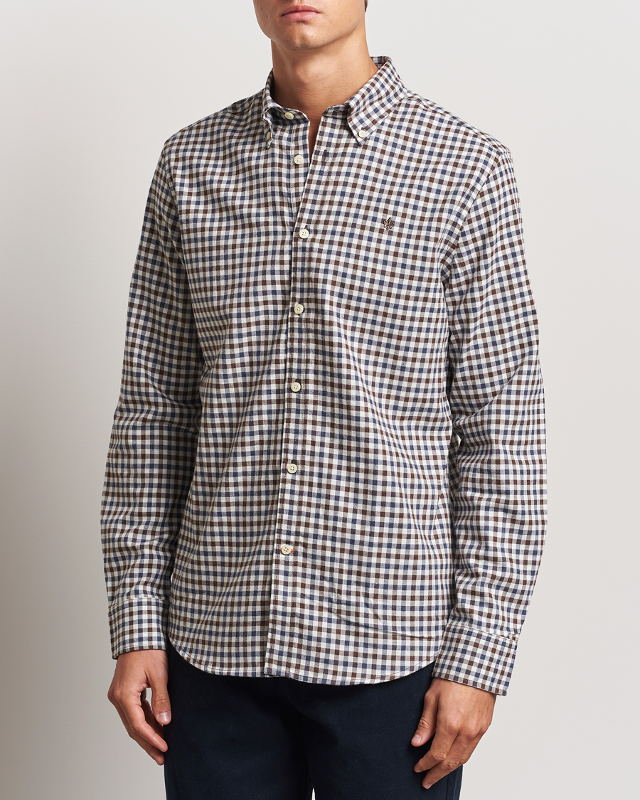 Men |  | Morris | Watts Check Flannel Shirt Brown