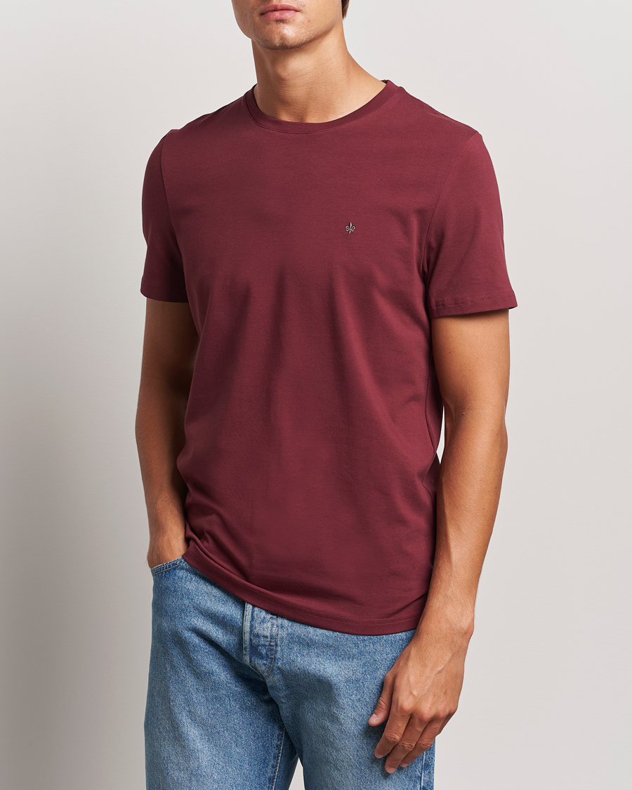 Men |  | Morris | James Crew Neck Tee Wine Red