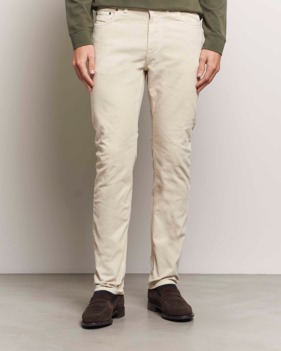 Men |  | Morris | James Corduroy 5-Pocket Pant Off White