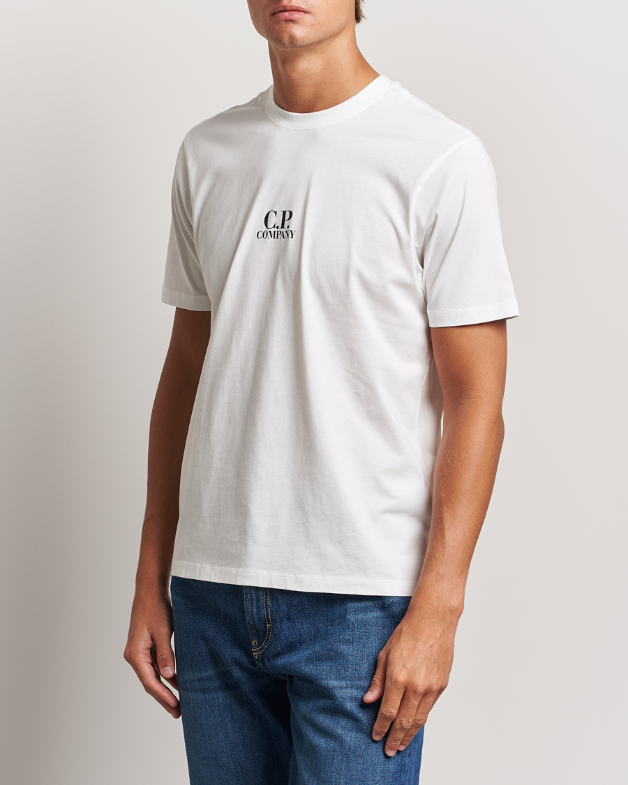 Men | Clothing | C.P. Company | Jersey Back Logo T-Shirt White