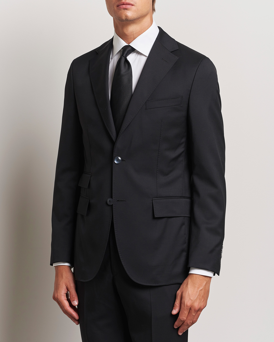 Men | Business & Beyond - Formal | Morris Heritage | Prestige Wool Suit Blazer Black