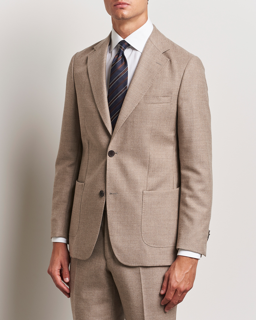 Men | Business Casual | Morris Heritage | Prestige Flannel Blazer Khaki