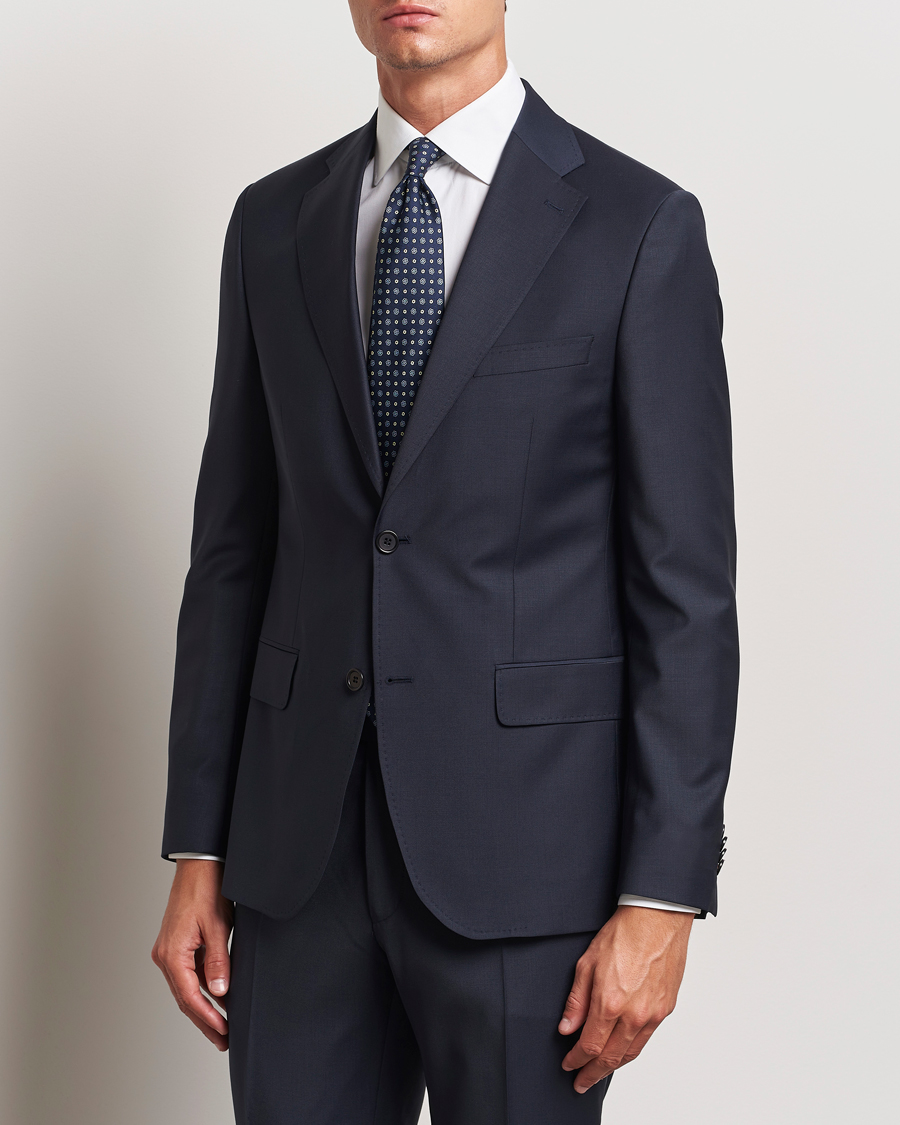 Men | Business & Beyond - Formal | Morris Heritage | Morris Wool Suit Blazer Navy