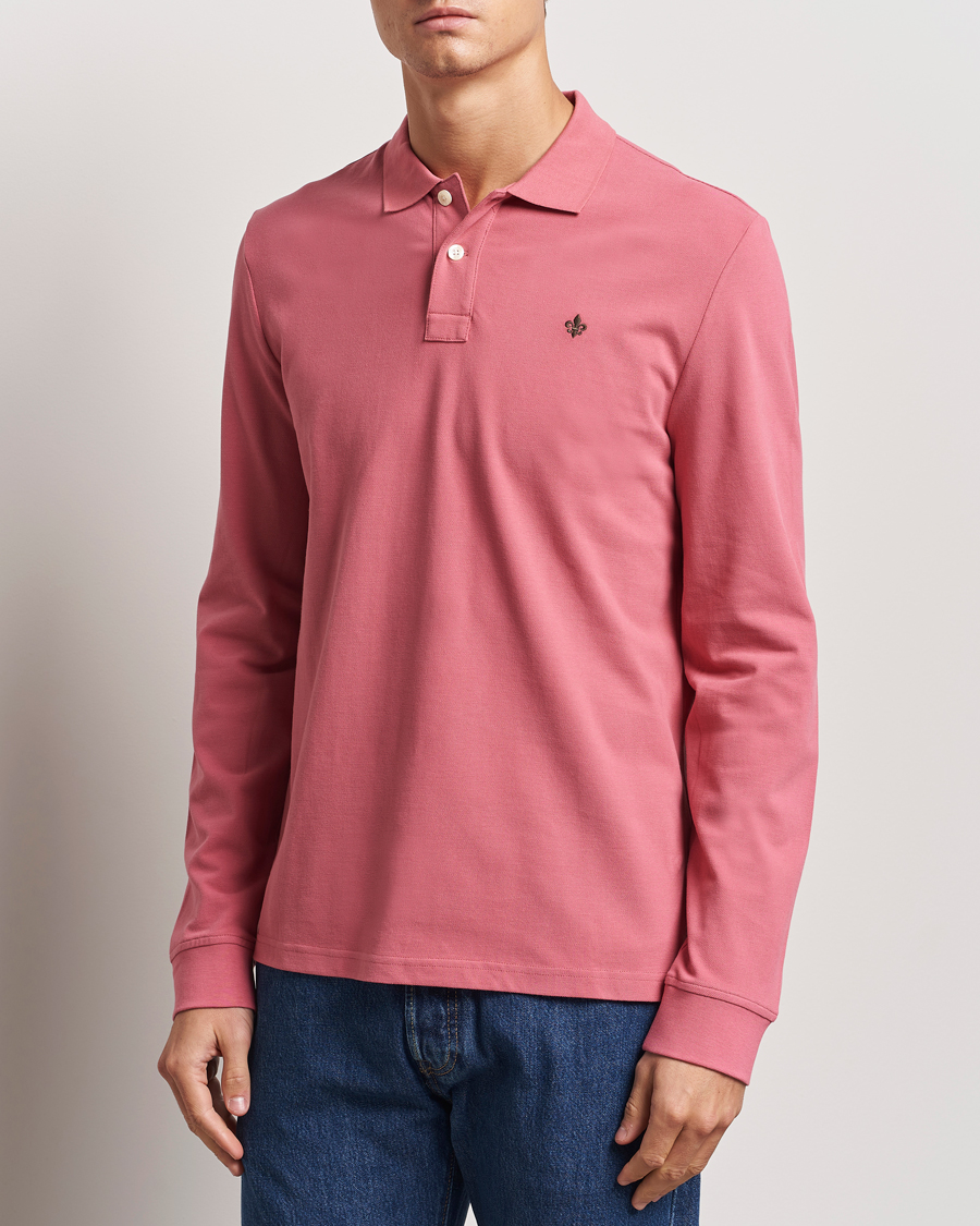 Men | Long Sleeve Polo Shirts | Morris | Camden Long Sleeve Polo Pink