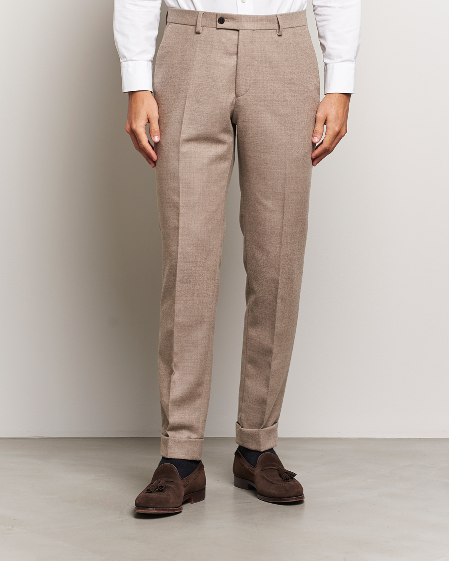 Men |  | Morris Heritage | Morris Prestige Flannel Trousers Khaki