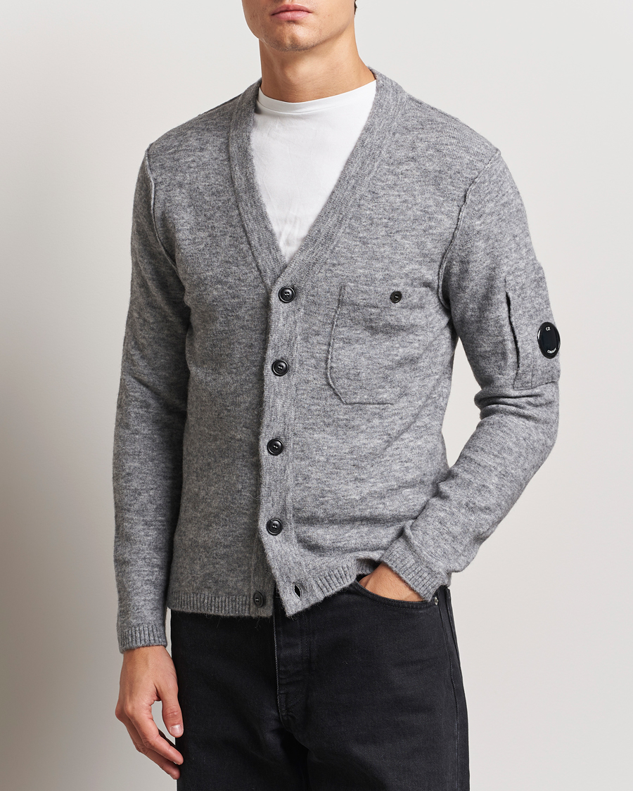 Men |  | C.P. Company | Alpaca/Wool Cardigan Grey Melange