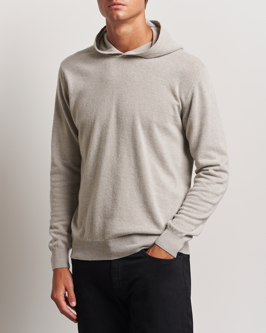 Men |  | Oscar Jacobson | Pascal Wool/Cashmere Hoodie Beige