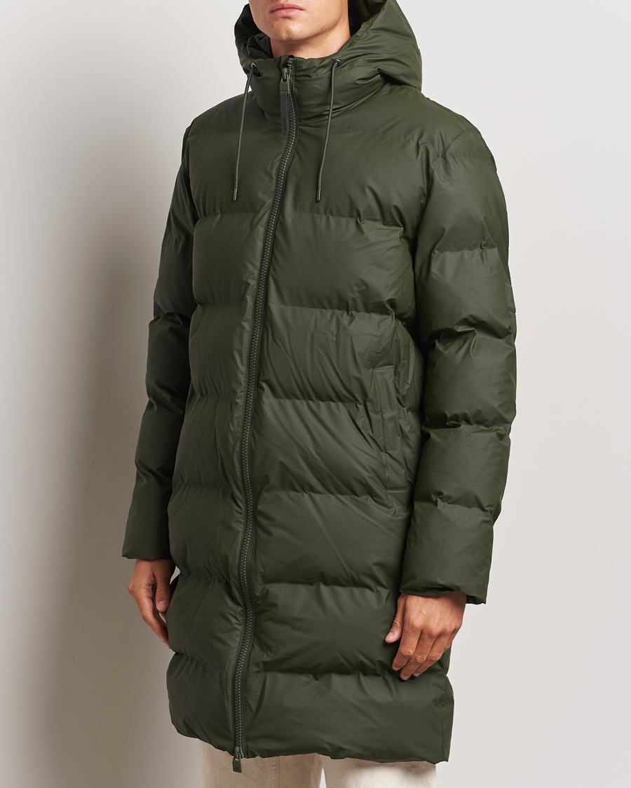 Men |  | RAINS | Alta Long Puffer Parka Green