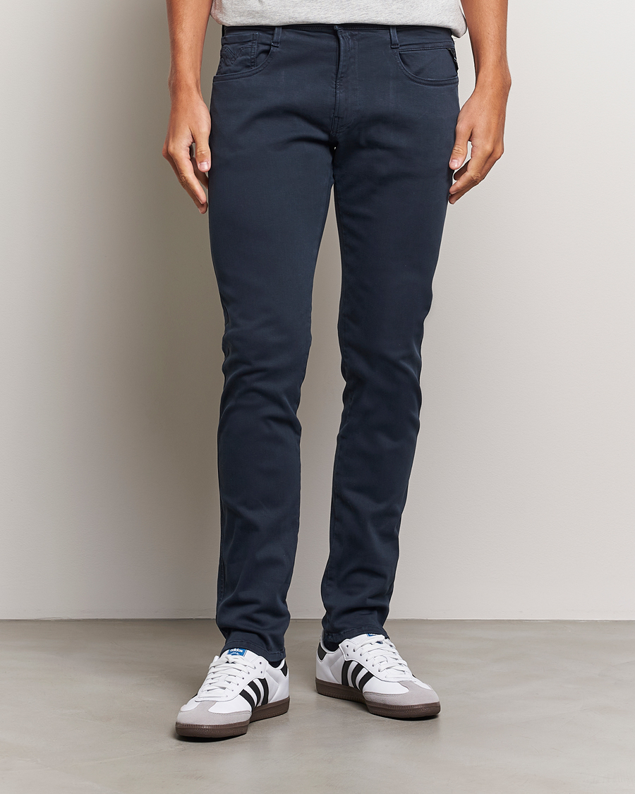 Men | Clothing | Replay | Anbass Hyperflex X.Lite 5-Pocket Pants Blue