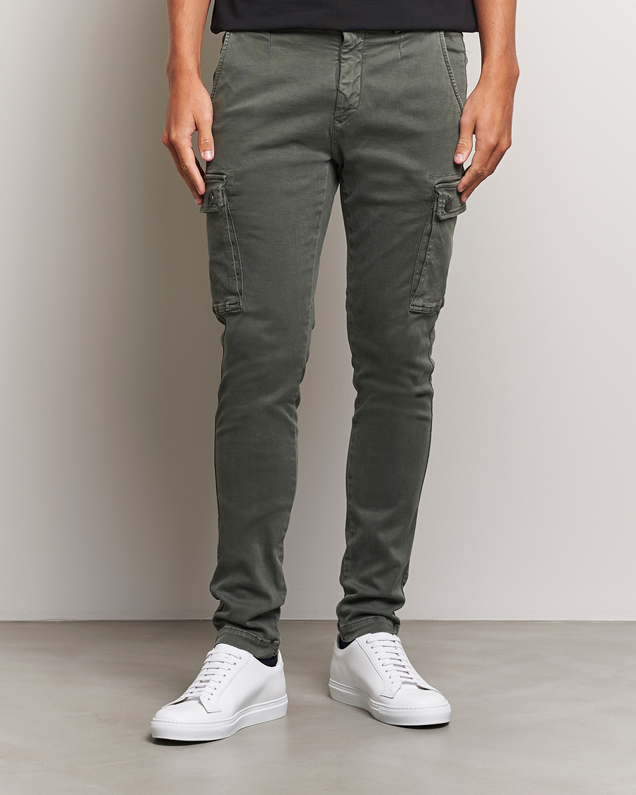 Men | Cargo Trousers | Replay | Jaan Hyperflex X-Lite Cargo Pants Olive Green