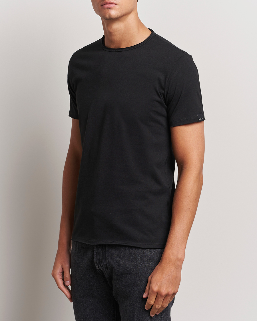 Men |  | Replay | Crew Neck T-Shirt Black