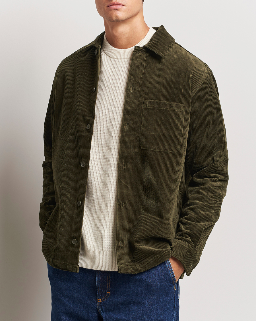 Men |  | Samsøe Samsøe | Damon Corduroy Overshirt Forest Night