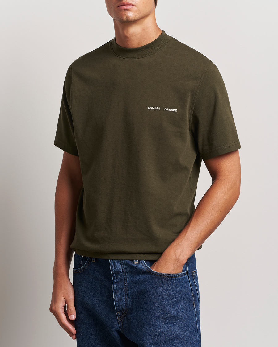 Men |  | Samsøe Samsøe | Norsbro Organic Cotton T-Shirt Forest Night