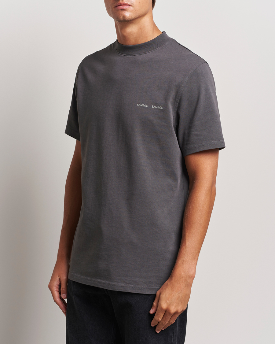 Men |  | Samsøe Samsøe | Norsbro Organic Cotton T-Shirt Volcanic Ash