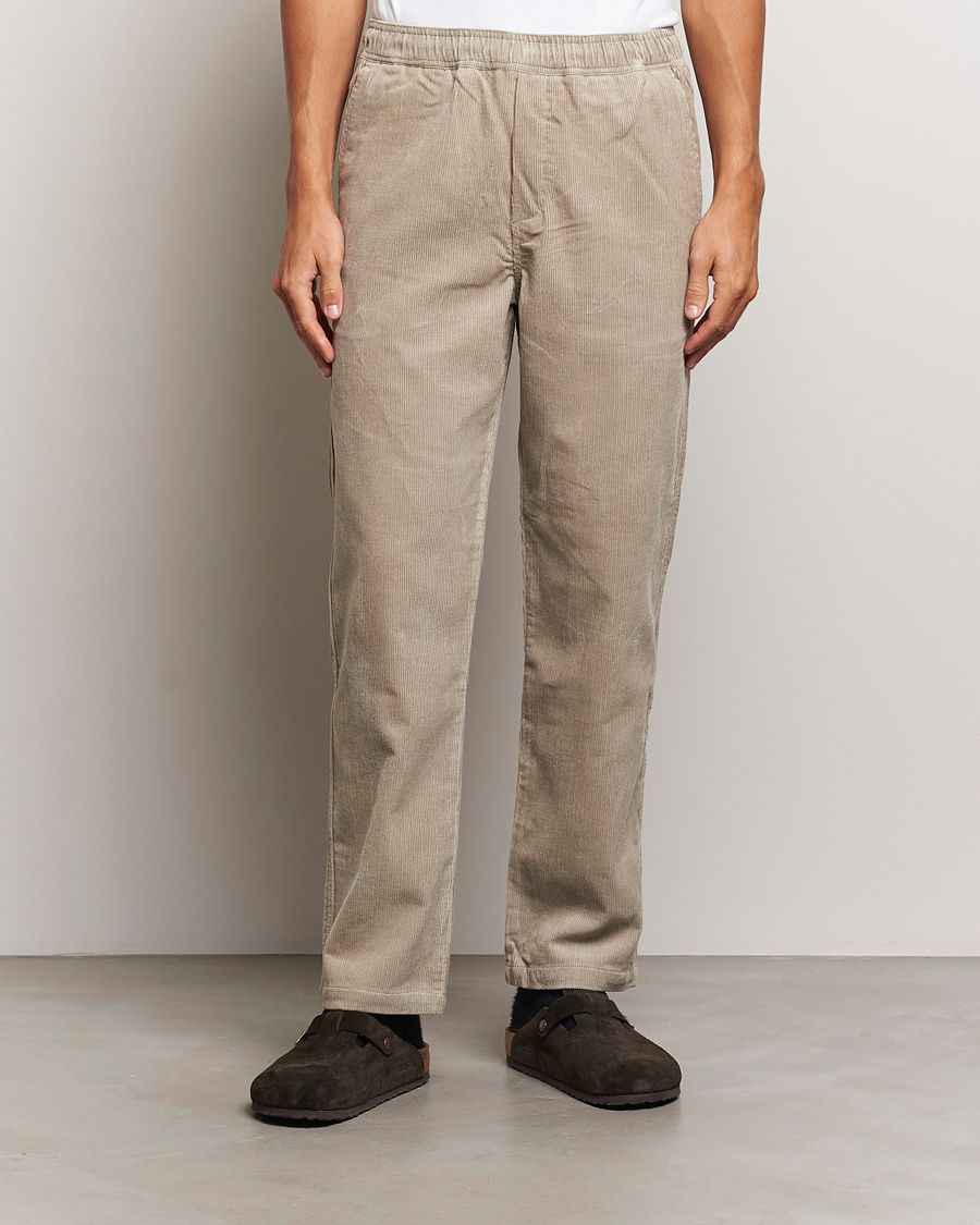 Men |  | Samsøe Samsøe | Jabari Corduroy Drawstring Trousers Abbey Stone