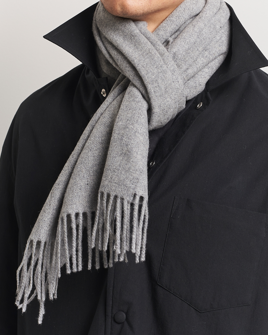 Men |  | Samsøe Samsøe | Efin Wool Scarf Grey Melange