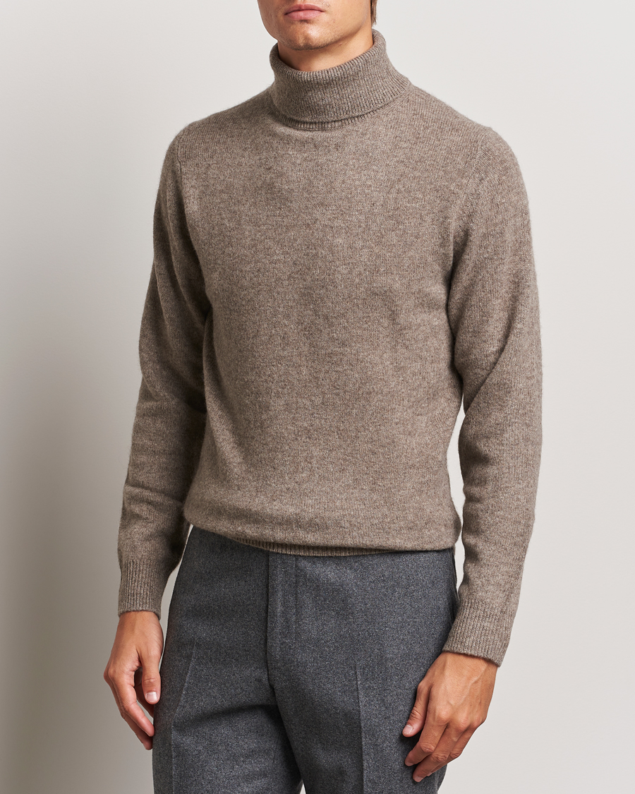 Men |  | Stenströms | Knitted Yak/Merino Rollneck Brown