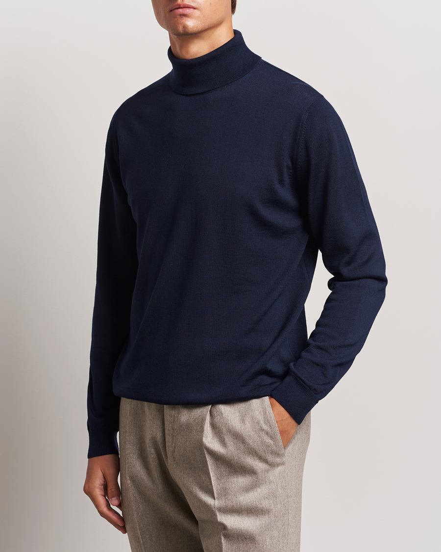 Men |  | Stenströms | Merino Rollneck Navy