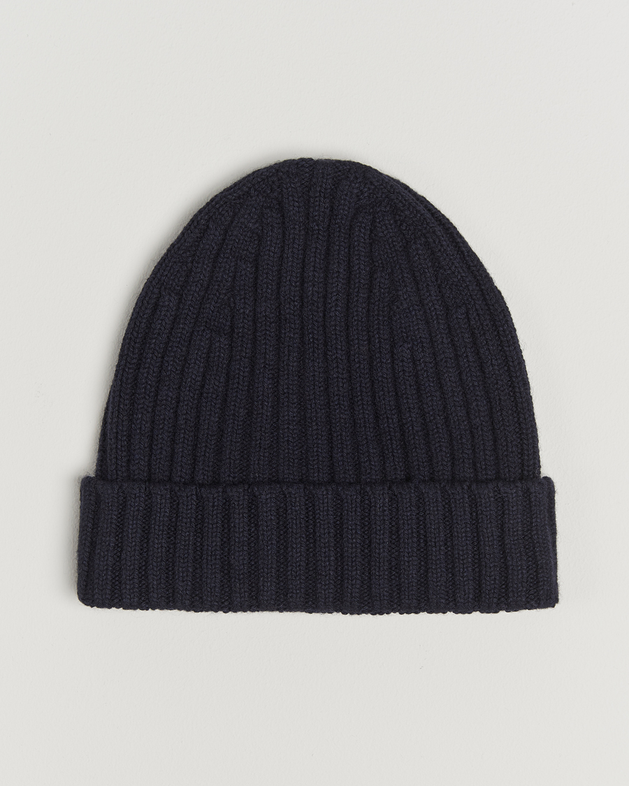 Men |  | Stenströms | Ribbed Cotton/Cashmere Hat Grey