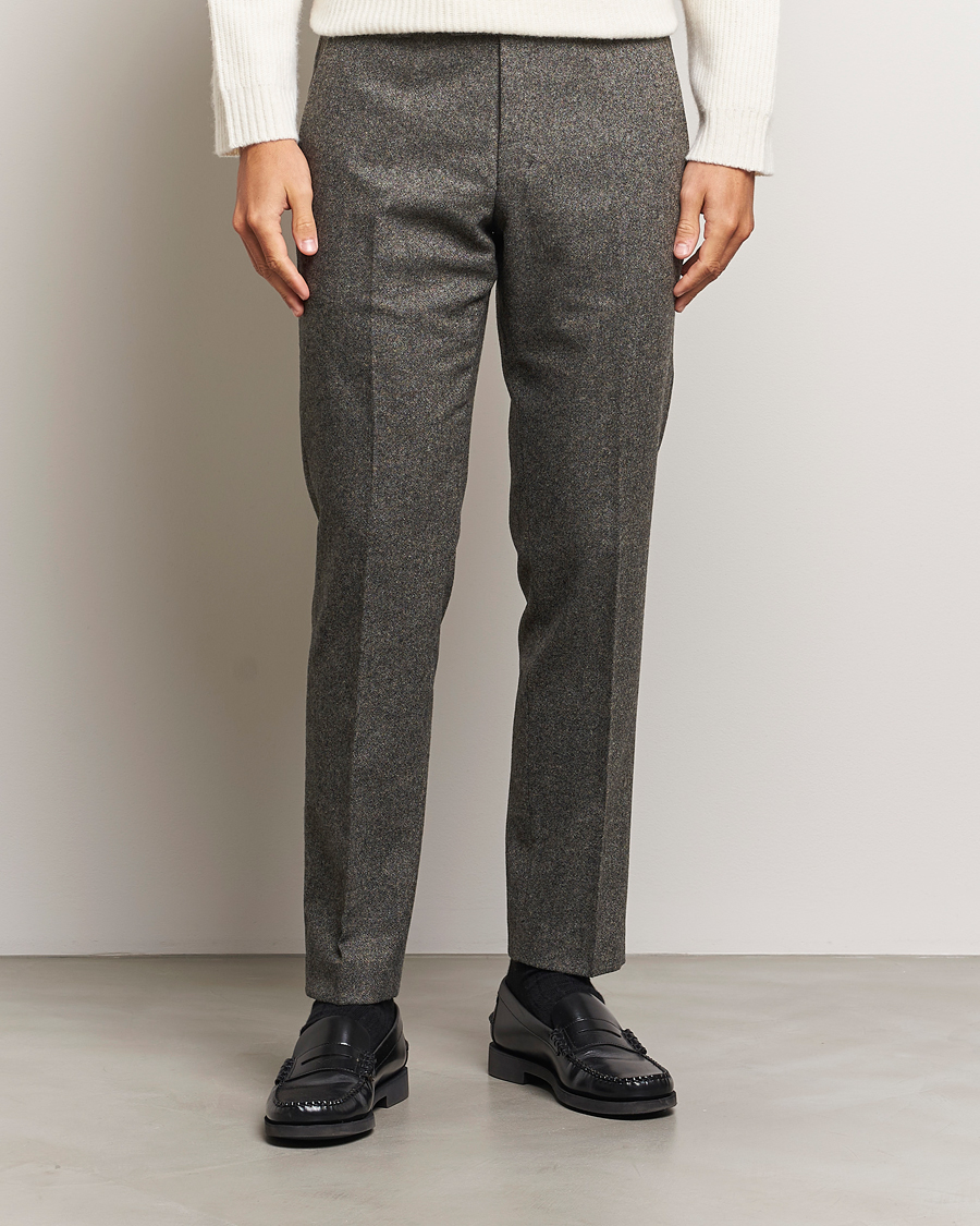 Men |  | Tiger of Sweden | Tenuta Brushed Wool Trousers Turkish Coffee