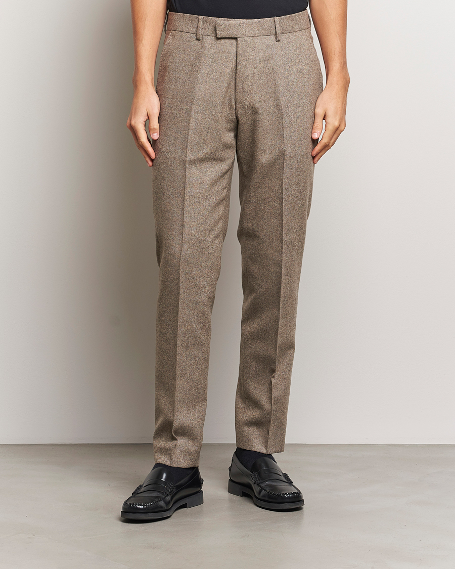 Men |  | Tiger of Sweden | Tenuta Brushed Wool Trousers Burlywood