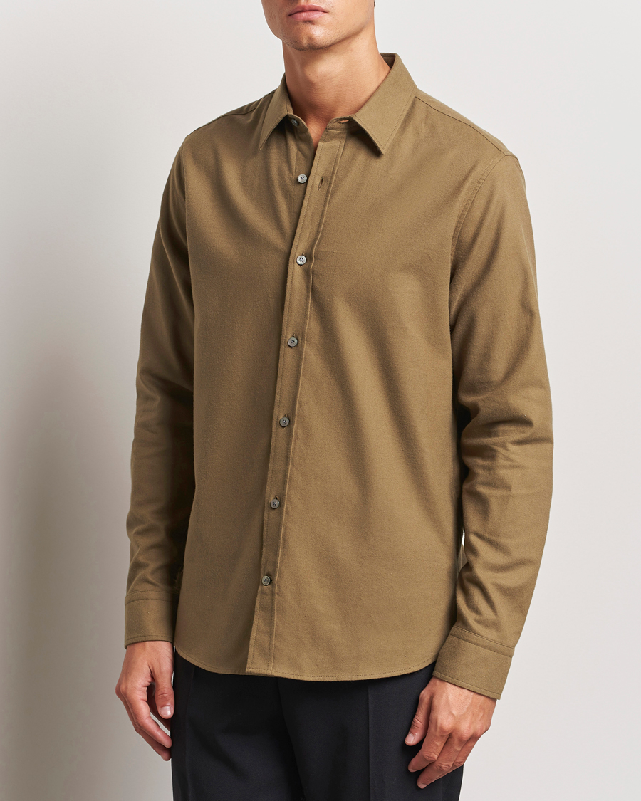 Men |  | Tiger of Sweden | Benjamins Brushed Twill Shirt Old Wolf