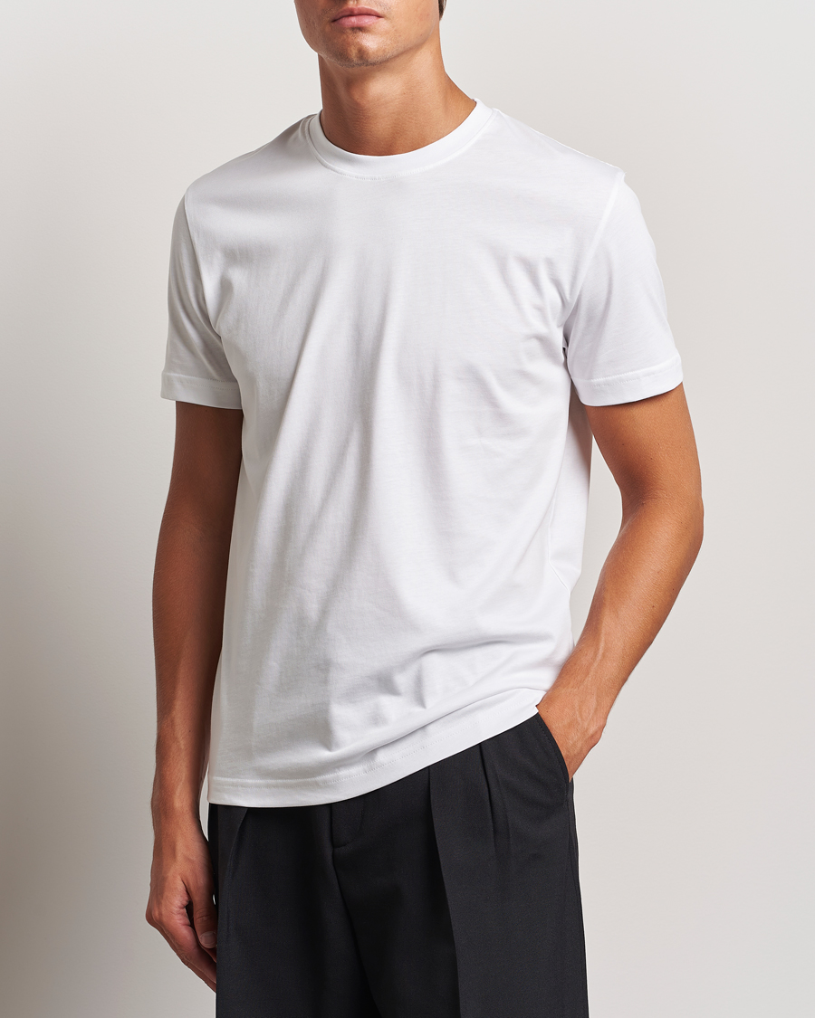 Men | New product images | Tiger of Sweden | Dillan Crew Neck T-Shirt Pure White