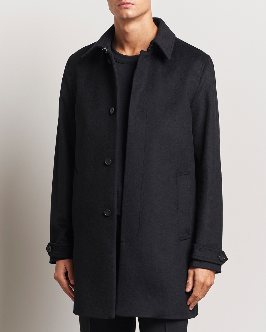 Men |  | Tiger of Sweden | Cane Wool/Cashmere Coat Black