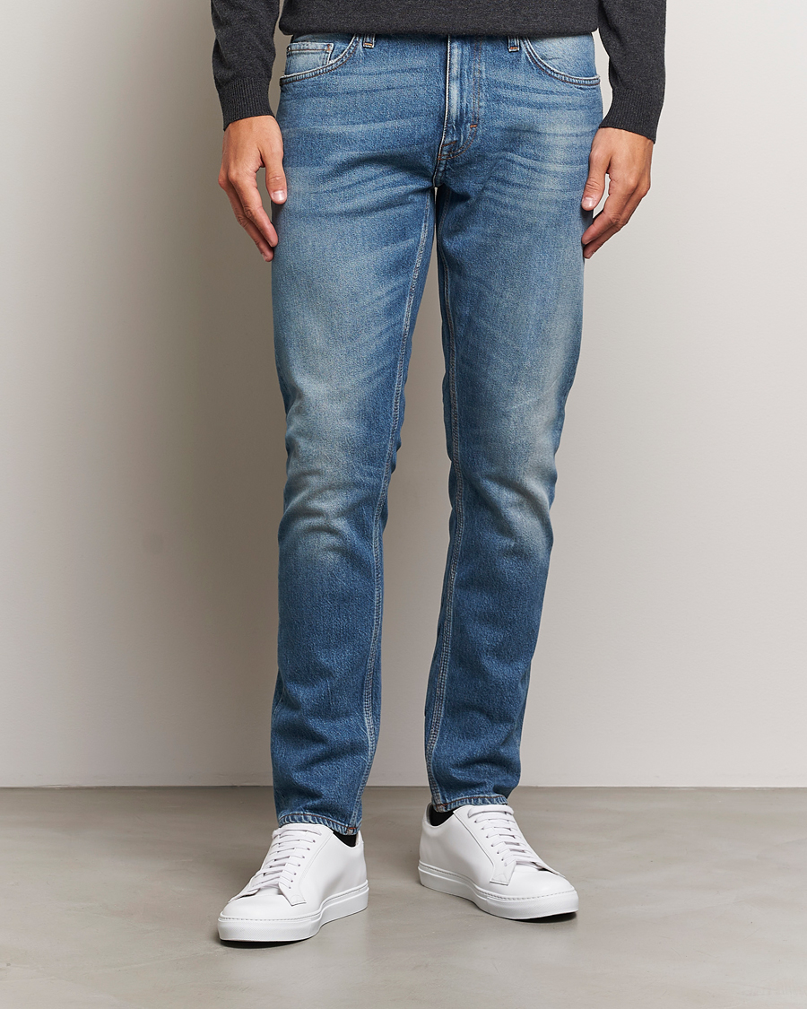 Men |  | Tiger of Sweden | Pistolero Stretch Cotton Jeans Medium Blue