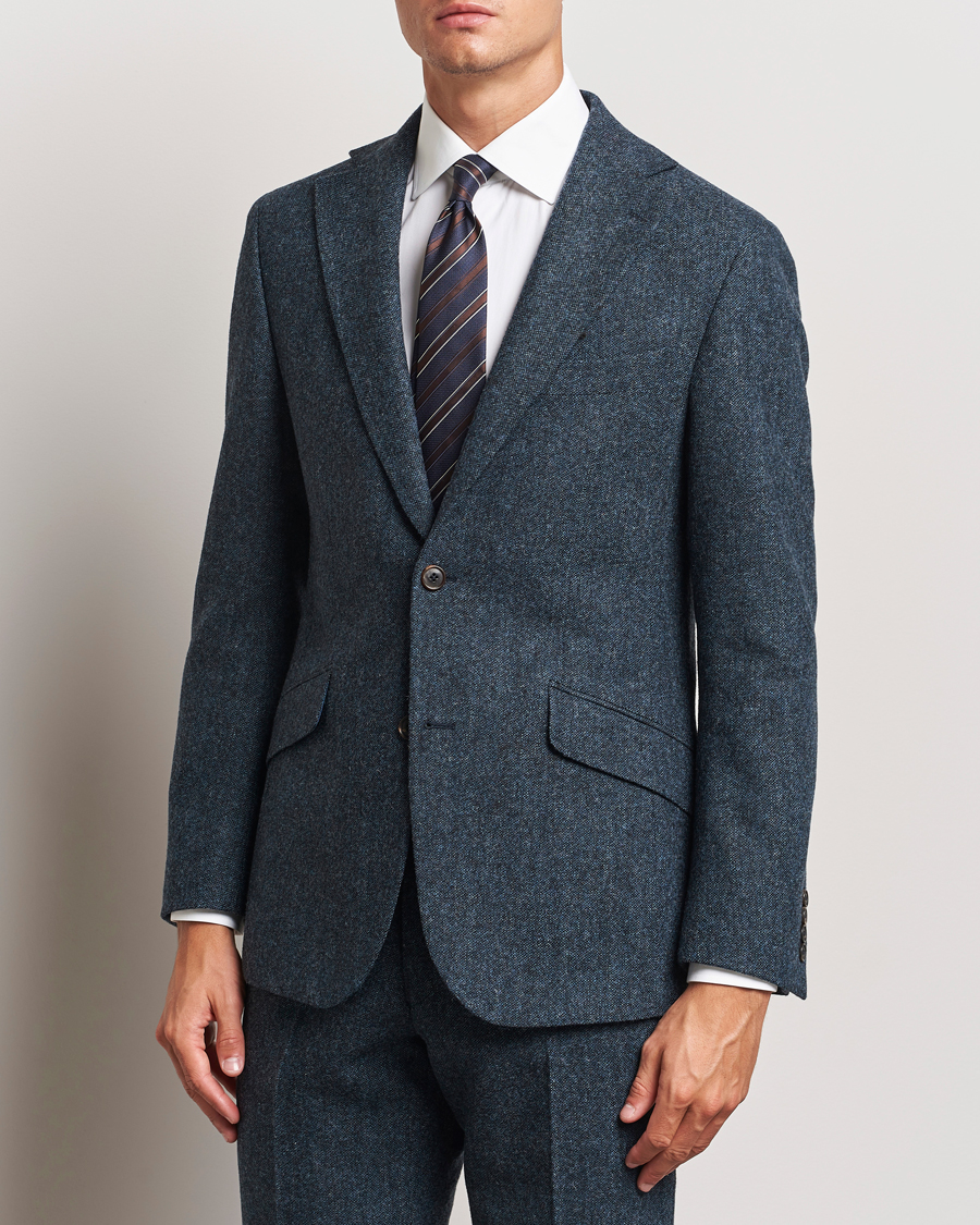 Men |  | Walker Slater | Edward Wool Donegal Blazer Navy