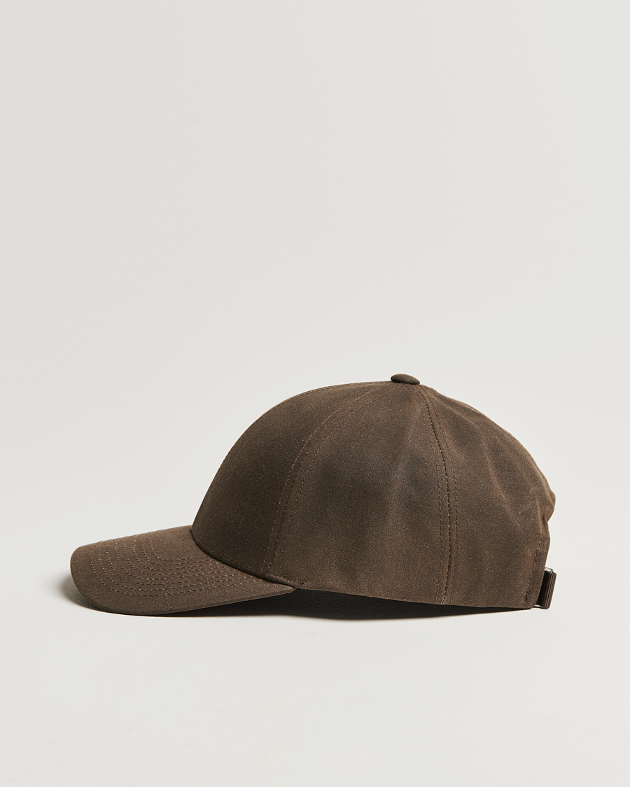 Men |  | Varsity Headwear | Oilskin Baseball Cap Chestnut Brown