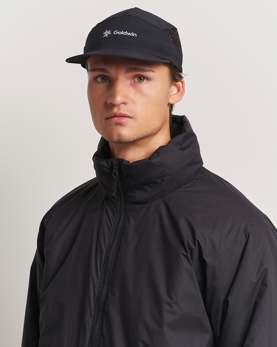 Men | Accessories | Goldwin | Utility Jet Mesh Run Cap Black