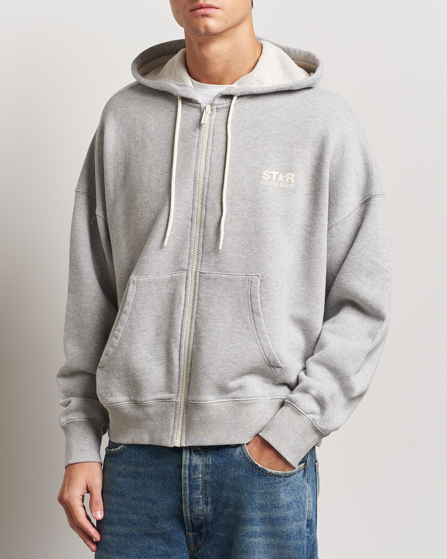 Men |  | Golden Goose | Full Zip Hoodie Light Grey