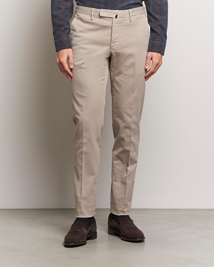 Men |  | Incotex | Slim Fit Cotton Stretch Chinos Khaki