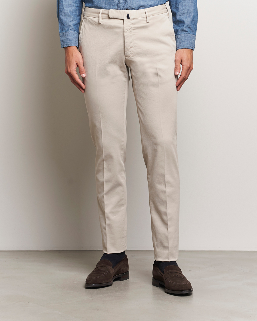 Men |  | Incotex | Slim Fit Cotton Stretch Chinos Light Beige