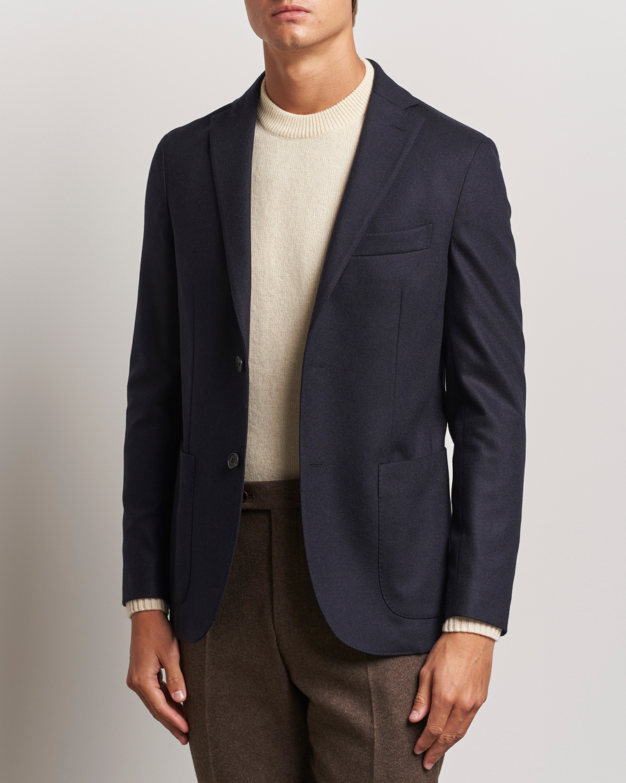 Men |  | Incotex | Wool/Cashmere Blazer Navy