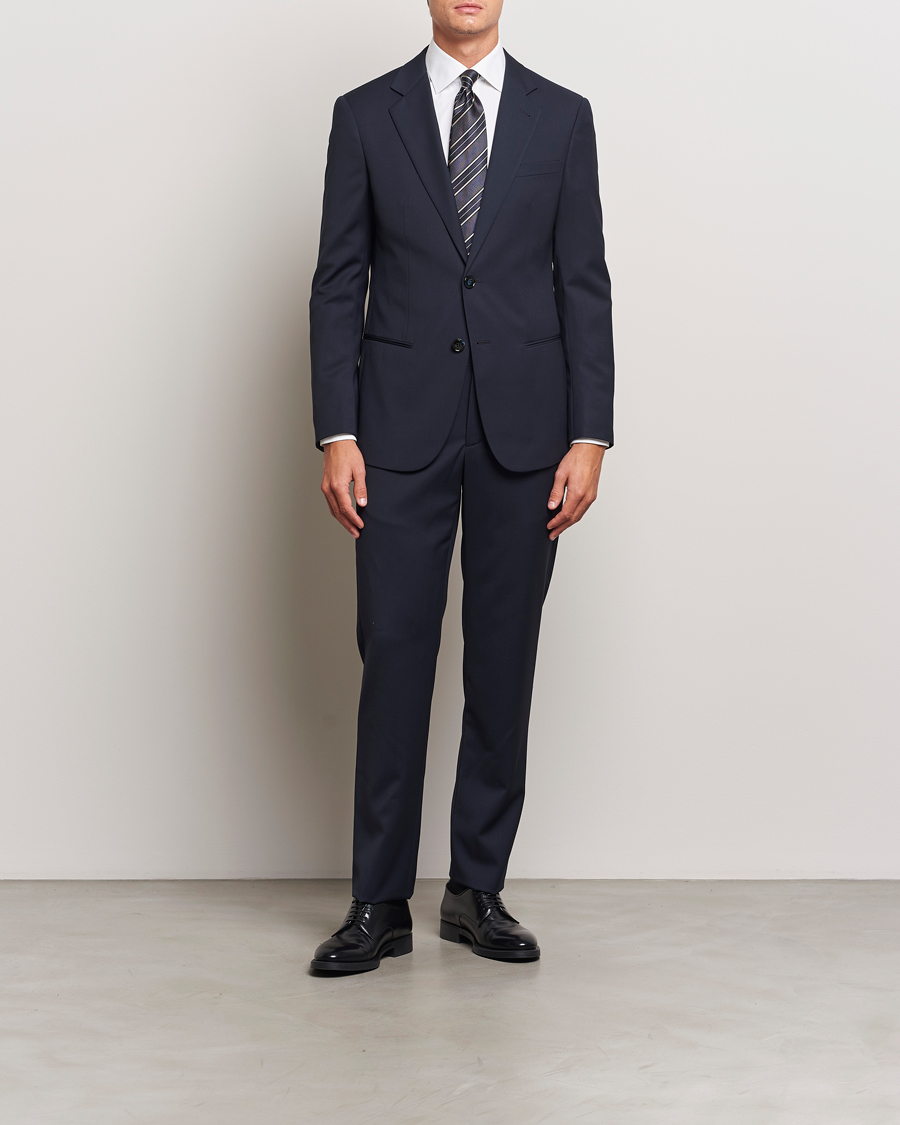 Men |  | Giorgio Armani | Soho Virgin Wool Suit Navy