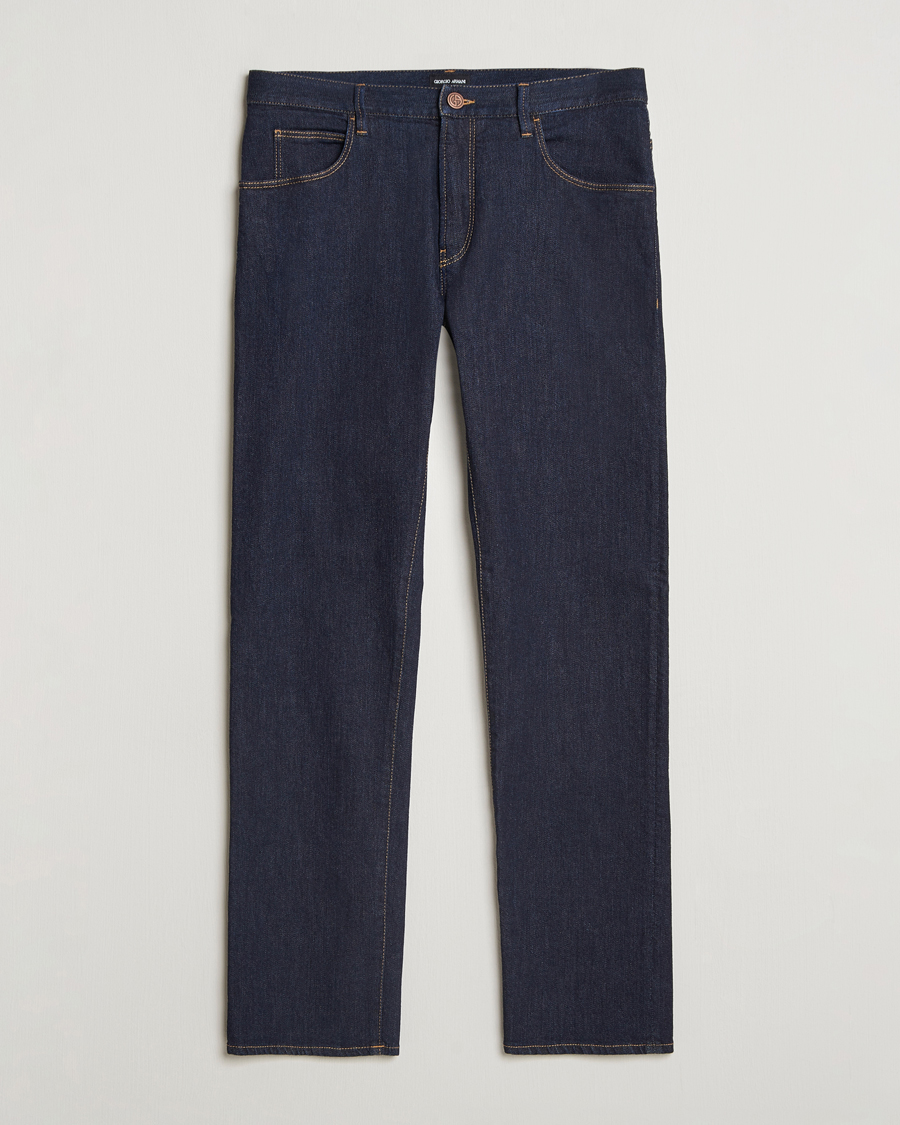 Giorgio Armani 5 Pocket Denim Pants Dark Indigo at CareOfCarl