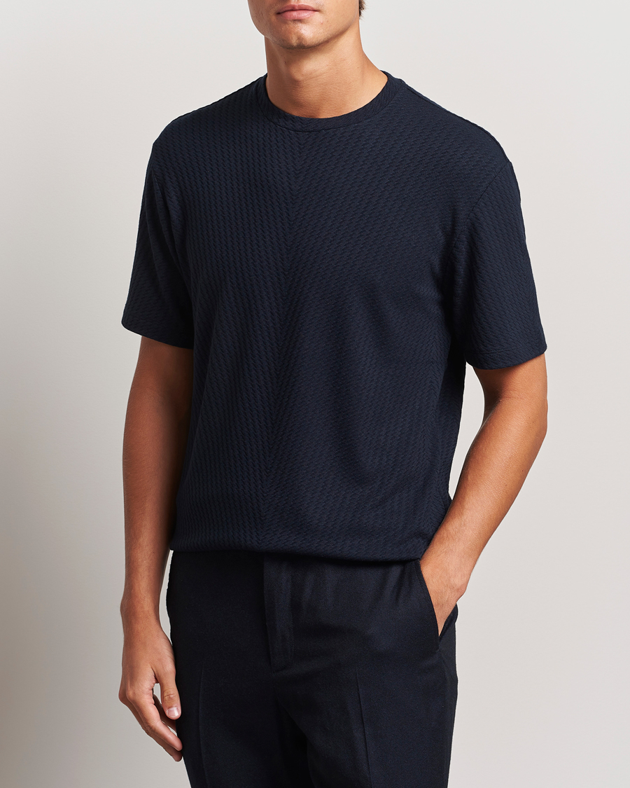 Men |  | Giorgio Armani | Viscose/Cashmere T-Shirt Midnight