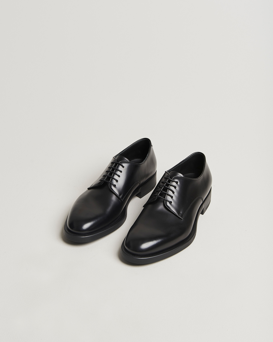 Men |  | Giorgio Armani | Lace Up Derby Shoes Black Calf