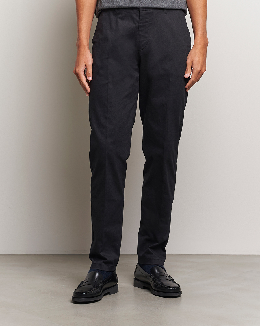 Men | New Brands | LES DEUX | Como Reg Cotton Pants Black