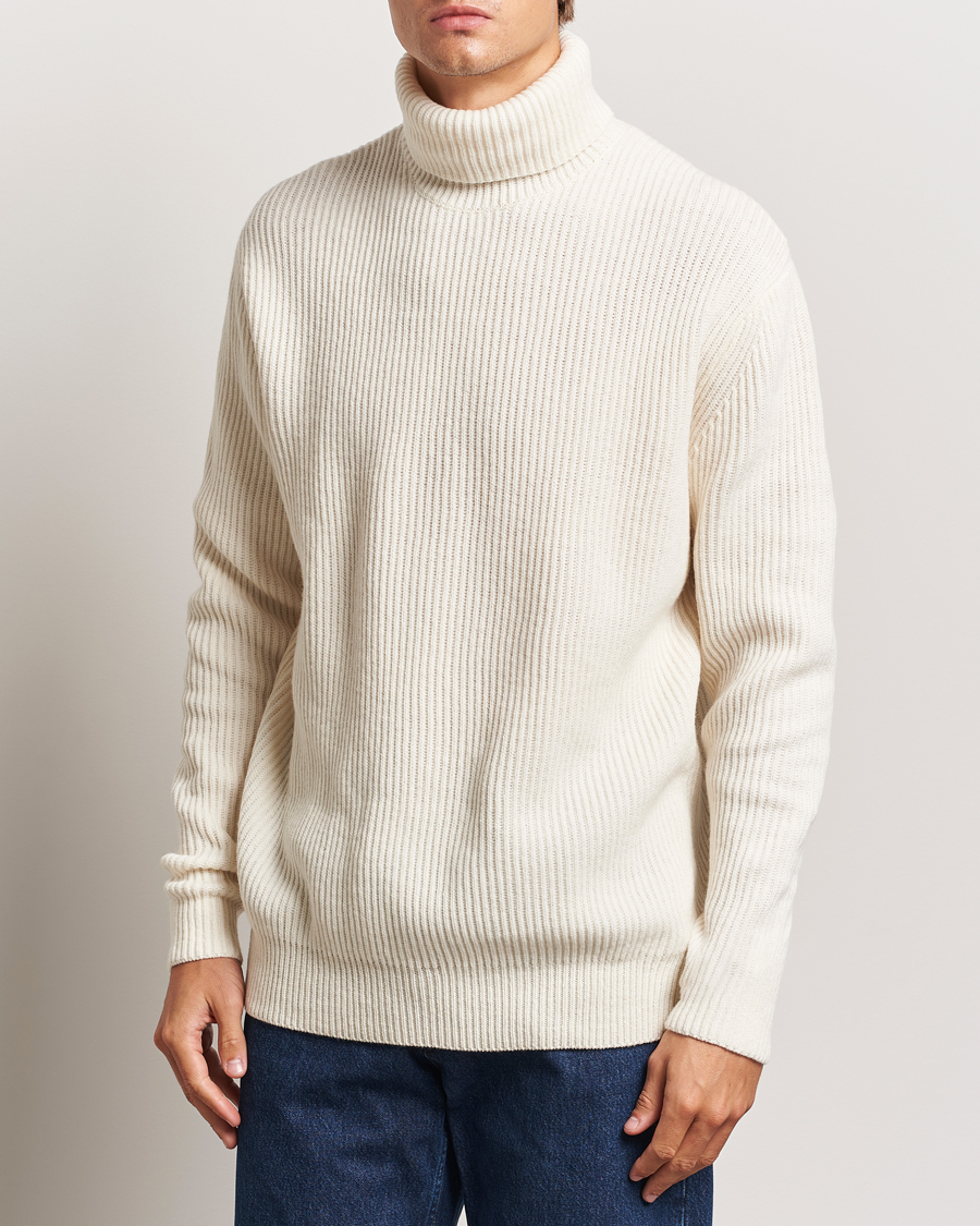 Men |  | LES DEUX | Eddie Wool Rib Rollneck Ivory